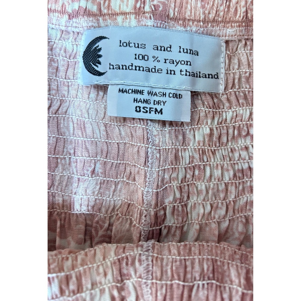 Lotus and Luna Harem Pants Women's Pink Blue Tie Dye Mandala Boho Bundle/2 READ - Picture 3 of 12
